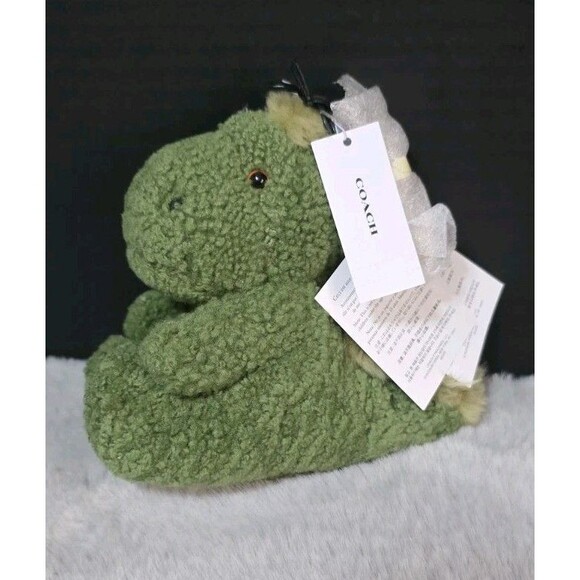 Coach GREEN REXY Plush Curly Shearling Bag Charm NWT - Picture 7 of 14